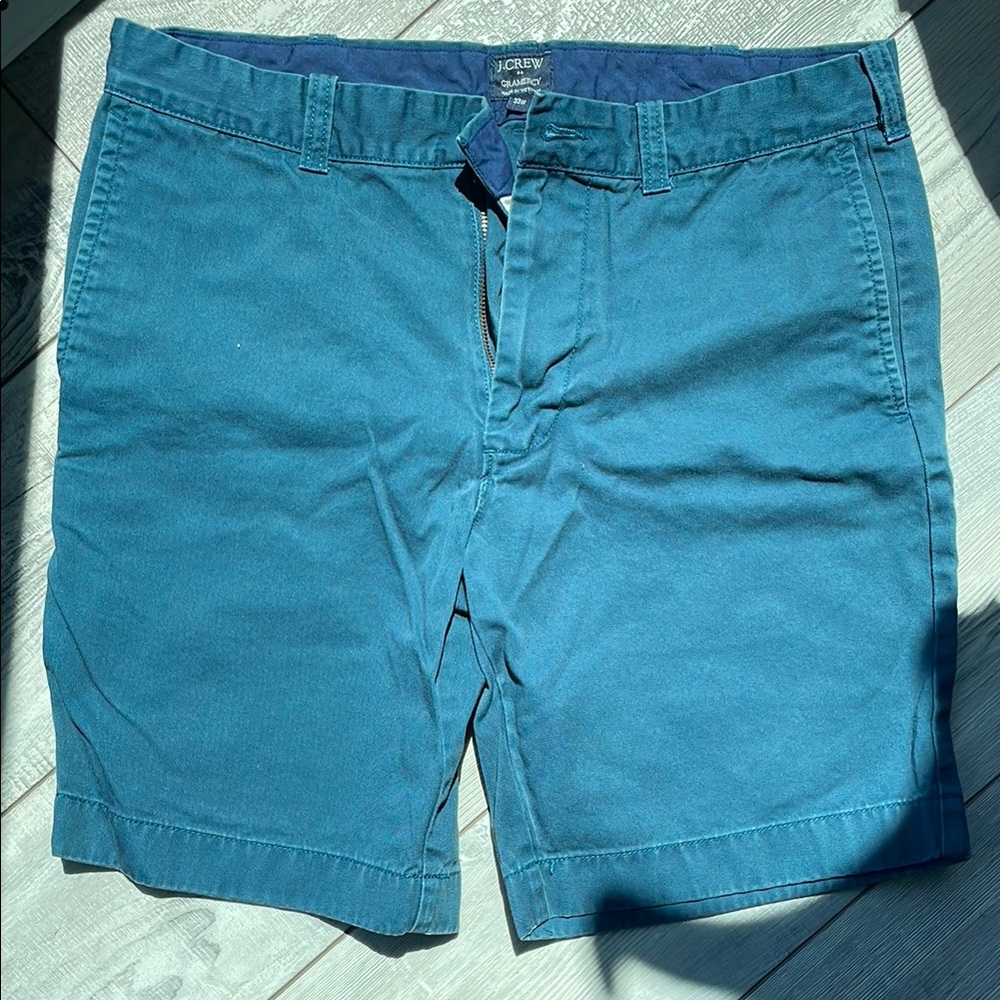 J. Crew Blue Flat Front Shorts